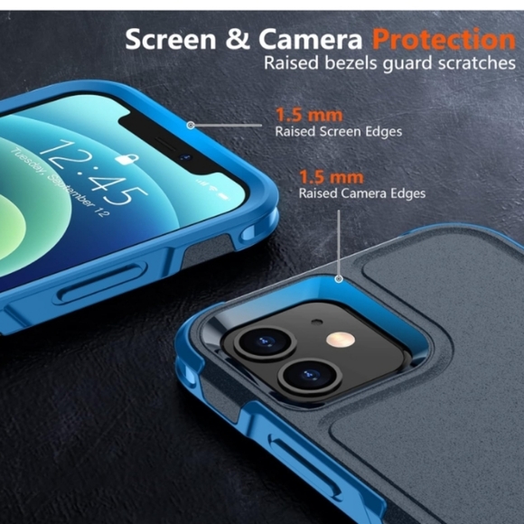 iPhone 12 Pro Black Spider Case with 2 pcs Tempered Glass - Picture 7 of 11